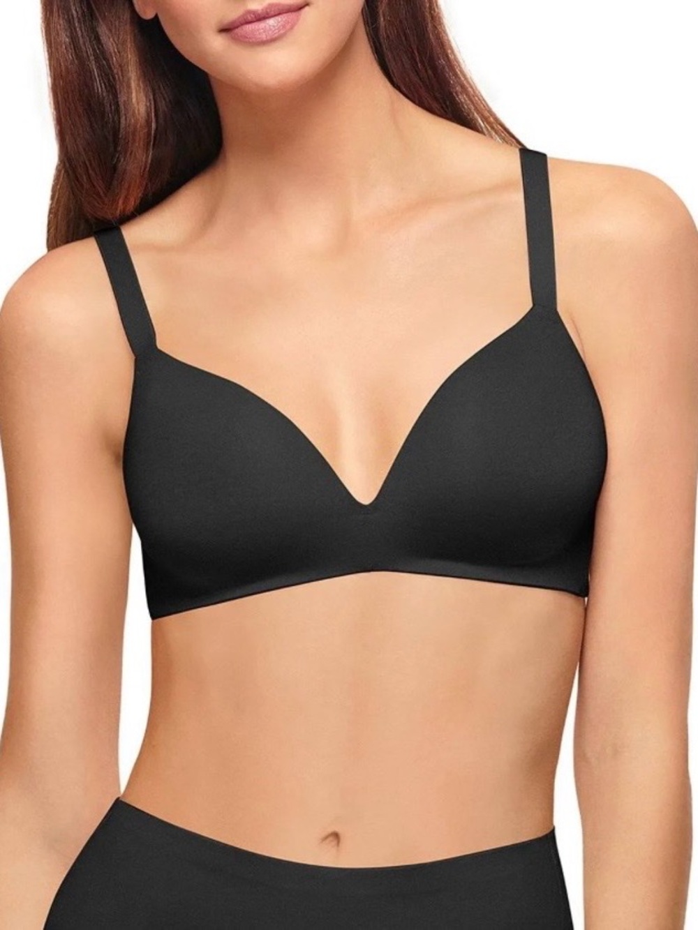 Wacoal Everyday Smooth T-Shirt Wireless Bra - Black - 34DD - Picture 3 of 7